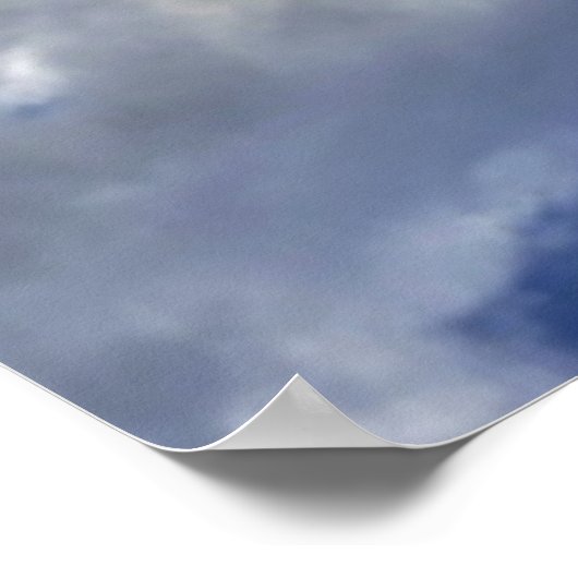 Moody Clouds Videoaufrufhintergrund Poster (Ecke)