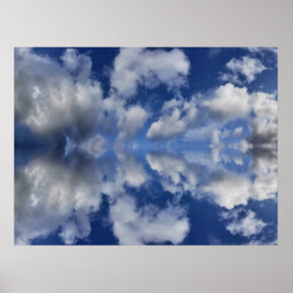 Moody Clouds Videoaufrufhintergrund Poster