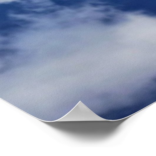 Moody Clouds Videoaufrufhintergrund Poster (Ecke)