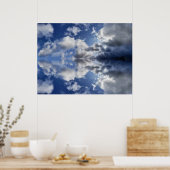 Moody Clouds Videoaufrufhintergrund Poster (Küche)