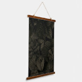 Moody Coleus Pflanze Art Wood Scroll Banner Wandteppich Mit Holzrahmen (Gewinkelt)
