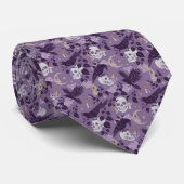 Moody Color Halloween Pattern - Neck Tie Krawatte (Gerollt)
