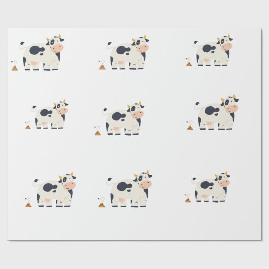 „Moody Cow“-Geschenkpapier Geschenkpapier (Flach)