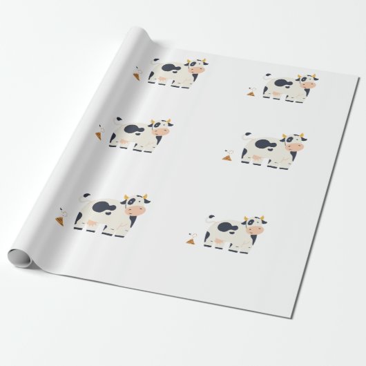 “Moody Cow” Wrapping Paper Geschenkpapier (Ungerollt)