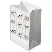 “Moody Cow” Wrapping Paper  Mittlere Geschenktüte (Vorderseite Schrägansicht)