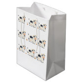 “Moody Cow” Wrapping Paper Mittlere Geschenktüte (Rückseite Schrägansicht)