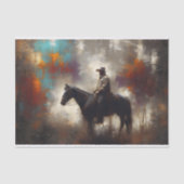Moody Cowboy Decoupage Seidenpapier (Vorderseite)