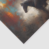 Moody Cowboy Decoupage Seidenpapier (Ausschnitt)