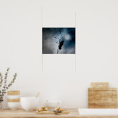 Moody Crow Moon Poster (Küche)