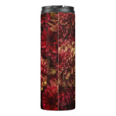 Moody Dahlia Blume Dark Texture Thermosbecher (Rückseite)