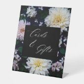 Moody Dahlia Blumenkarten und Geschenke Sockelschild (Vorderseite)