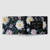 Moody Dahlia Floral Gastbuch Gästebuch (Voll)