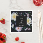 Moody Dahlia Floral Serviette (Beispiel)