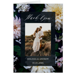 Moody Dahlia Floral Vielen Dank