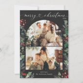 Moody Dark Boho Multi Foto Arch Weihnachten (Vorderseite)