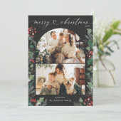 Moody Dark Boho Multi Foto Arch Weihnachten (Stehend Vorderseite)