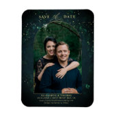 Moody Dark Enchanted Forest Arch Wedding Rett Date Magnet (Vertikal)