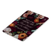 Moody Dark Jewish Chuppah Save the Date Magnet (Linke Seite)