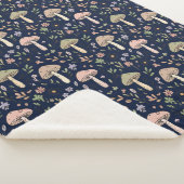 Moody Dark Navy Fungi | Dark Academia Luxury Gift Sherpadecke (3/4)