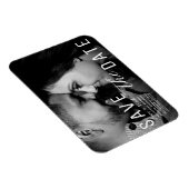 Moody Dark Overlay Foto Save the Date Hochzeit Magnet (Rechte Seite)