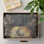 Moody Dark Rustic Fantasy Garden Girl Decoupage  Seidenpapier (Geschenk)