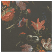 Moody Dutch Floral Fabric Stoff (Nahaufnahme)
