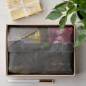 Moody Dutch Floral | Französisch Ephemera Decoupag Seidenpapier (Geschenk)