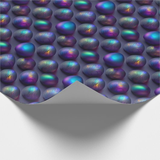 Moody Easter Eggs Geschenkpapier (Ecke)