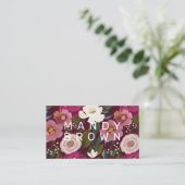 Moody & elegante Aquarellbilder Visitenkarte (Stehend Vorderseite)