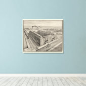 Moody Estabrook & Andersons Schuhhersteller Leinwanddruck (Insitu (Holzboden))