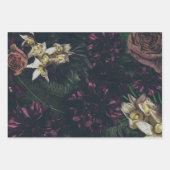 Moody, exotisches Blumenpapier Geschenkpapier Set (Vorderseite 2)