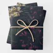 Moody, exotisches Blumenpapier Geschenkpapier Set (Beispiel)