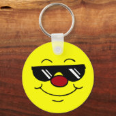 Moody Face Grumpey Schlüsselanhänger (Vorderseite)