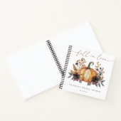 Moody Fall Floral Brautparty Guest Book Notizblock (Innenseite)