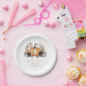 Moody Fall Floral Brautparty Pappteller (Party)