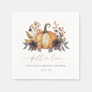 Moody Fall Floral Brautparty Serviette