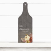 Moody Fall Floral Custom Wedding Schneidebrett