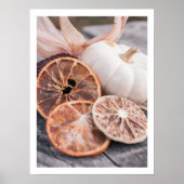 Moody fall Kürbis Leben warme Bauernhof Kunst Poster (Vorne)