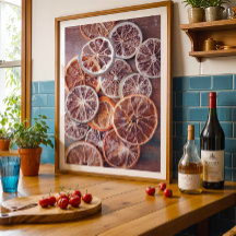 Moody fall trocken orange warme Küchenwand Kunst