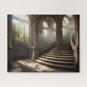 Moody Fantasy Abandoned Chateon Große Treppe Puzzle (Horizontal)