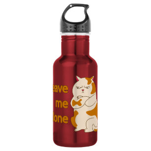 Moody fat cat verließ mich alleine aus Edelstahl Edelstahlflasche