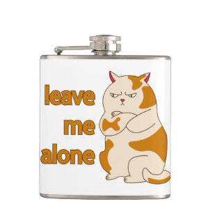 Moody fat cat verließ mich alleine flachmann