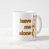 Moody fat cat verließ mich alleine Jumbo-Tasse (Vorderseite Rechts)