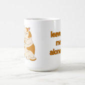 Moody fat cat verließ mich alleine Kaffee Tasse (Mittel)