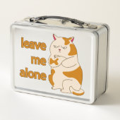 Moody fat cat verließ mich alleine metall brotdose (Rückseite)