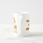 Moody fat cat verließ mich alleine porzellantasse (Rückseite)