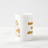 Moody fat cat verließ mich alleine porzellantasse (Vorderseite)