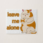Moody fat cat verließ mich alleine puzzle (Horizontal)