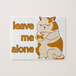 Moody fat cat verließ mich alleine puzzle
