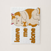 Moody fat cat verließ mich alleine puzzle (Vertikal)